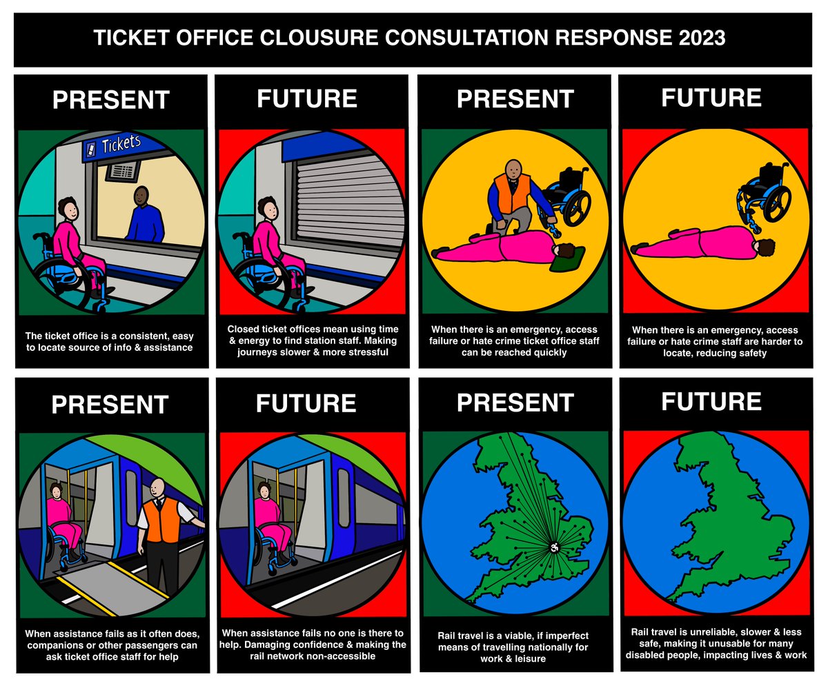 Touretteshero (@touretteshero) on Twitter photo I haven't been able to respond to the formal consultation to close rail ticket offices as it's non-accessible to me. So I've drawn my concerns based on real experiences using the rail system. <a href="/HarrietHarman/">Harriet Harman</a> as my MP please speak up for me on this issue. <a href="/TransportForAll/">Transport for All</a> I haven't been able to respond to the formal consultation to close rail ticket offices as it's non-accessible to me. So I've drawn my concerns based on real experiences using the rail system. <a href="/HarrietHarman/">Harriet Harman</a> as my MP please speak up for me on this issue. <a href="/TransportForAll/">Transport for All</a>