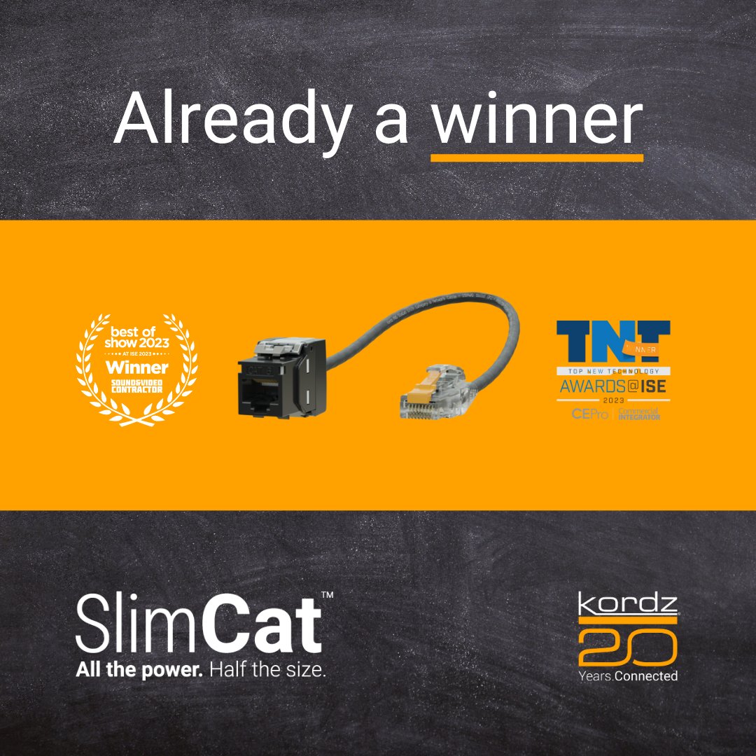 aldoussystems's tweet photo. In Stock Now! We can’t wait to share Kordz PRO SlimCat™ Network Cable System with you! This complete Cat6 cable system delivers ALL the power in HALF the size and goes where other cables can’t.  https://t.co/1UgQ9Yf0S5  

#KordzGlobal #Cat6 #Cat6Cable #ConnectivityAssured https://t.co/ro6B0zV6Lr