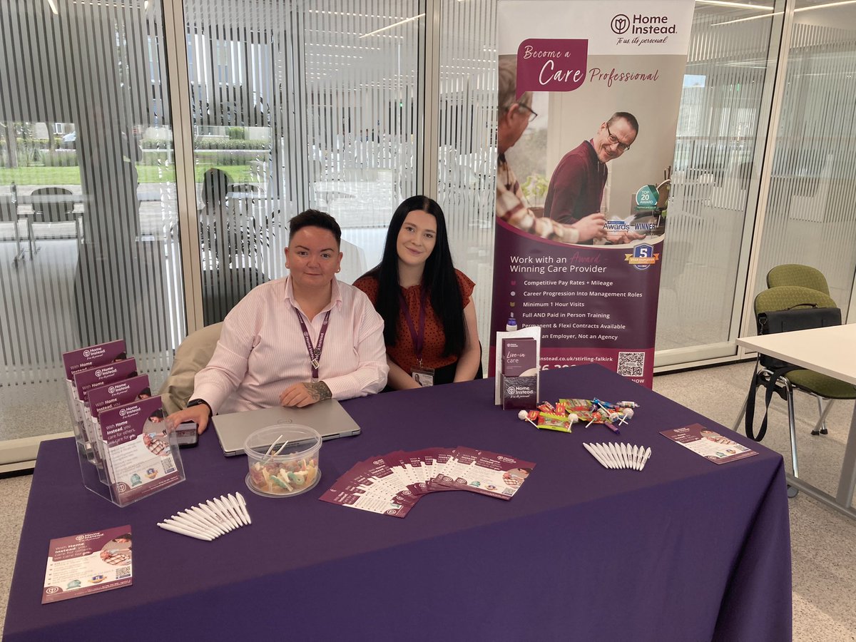 JCPinScotland's tweet image. We are joined by @Homeinsteaduk at our #ForthValley Jobs Fair today. 

Interested? There is still time to attend, open until 1 pm today. 

Held at @FVCollege, Falkirk Campus 

#FalkirkJobs