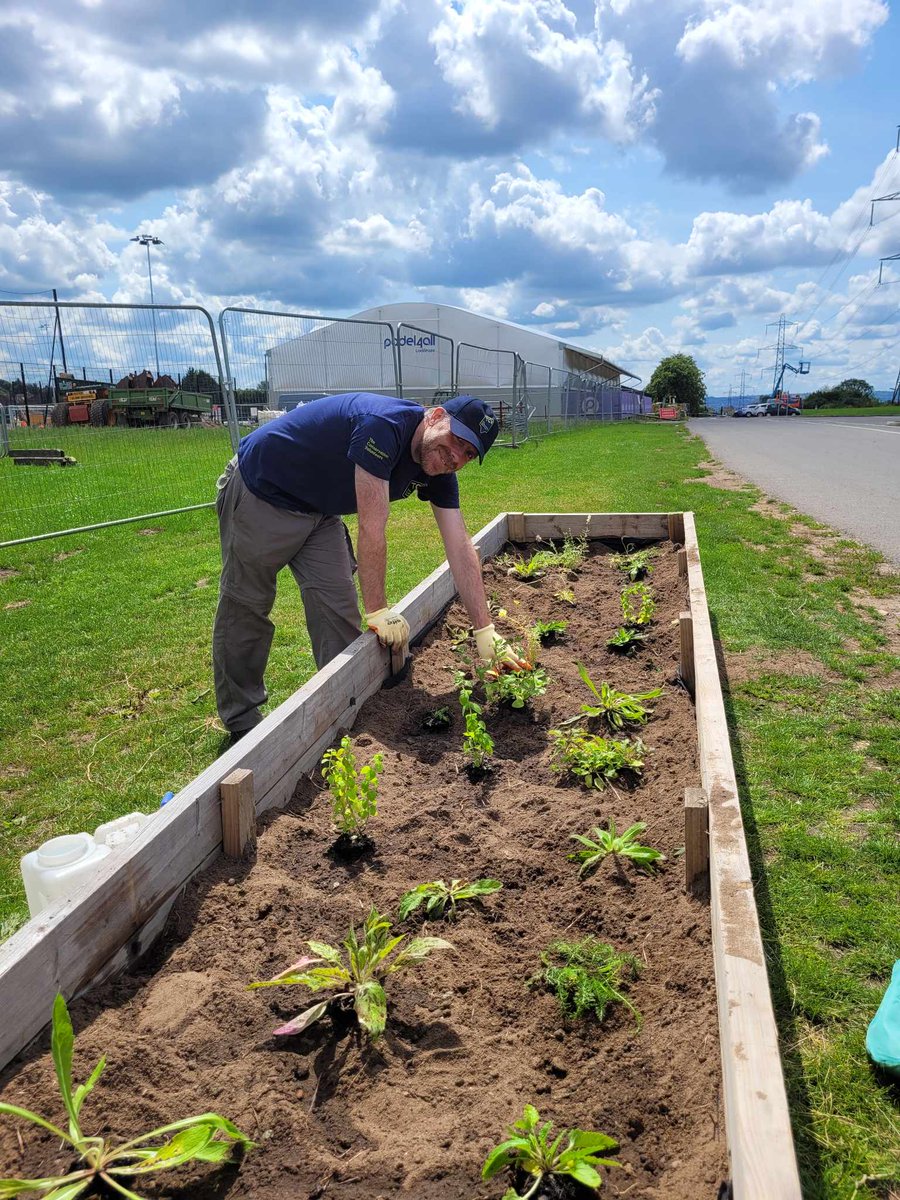 Another raised bed planted up with wildflowers at Lockleaze Sports Centre, the one we planted a couple of months back is blooming with colour! #LockleazeGreenGym #feedthebees

Join us tomorrow where we'll be constructing a bench from sleepers. tcv.org.uk/southwest/volu…