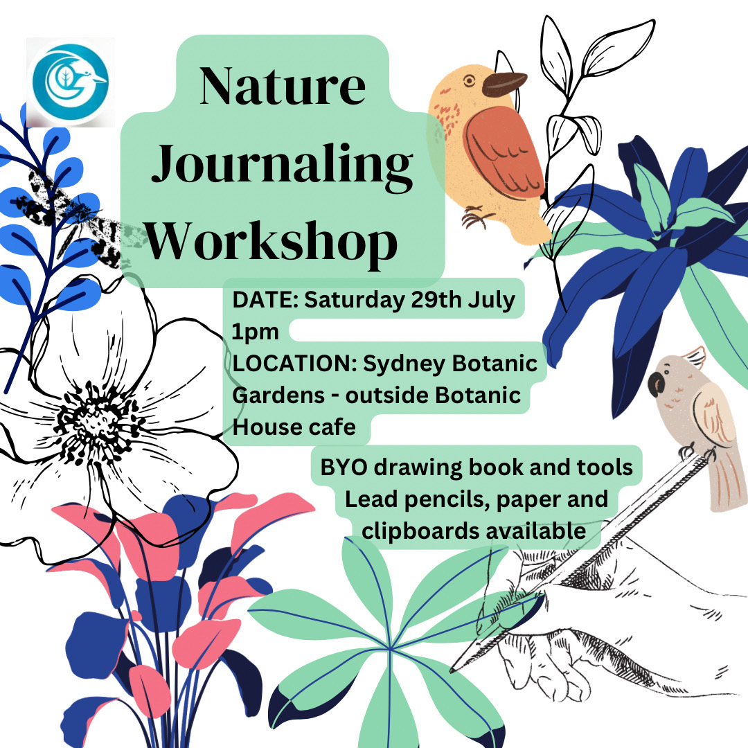 NATURE JOURNALING WORKSHOP

Bring along some drawing books and tools to spend a peaceful and creative afternoon with us, surrounded by nature 🤍 

🍁 When: Saturday 29th July 1pm
🍁 Where: Sydney Botanic Gardens - outside Botanic House cafe

Sign up here: protect-au.mimecast.com/s/fbExCXLW2mU4…
