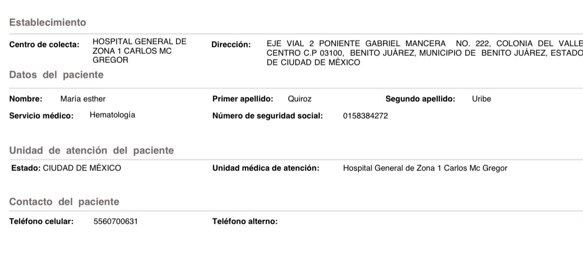sandialopesela's tweet photo. 🚨URGE
Les pido su apoyo para donar 🙏🏻
Comparto los datos de la paciente y la liga para hacer cita y donar, no importa la fecha disponible, pero URGE el registro de las citas para garantizar reemplazo en el banco de sangre y que le den la que necesita.
https://t.co/Kktz6ZWimN https://t.co/9lkjdg5vbn