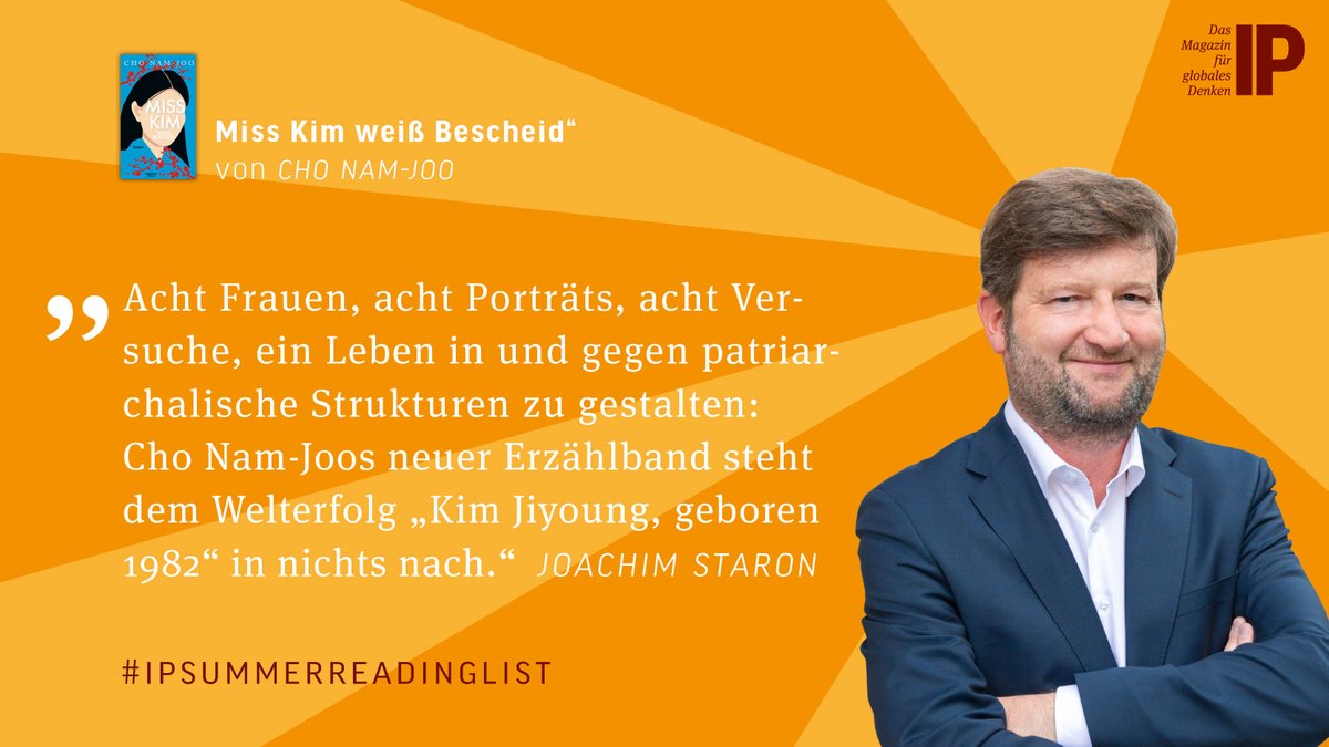 Int_Politik's tweet photo. Urlaubslektüre gesucht? IP-Redakteur @joachimstaron sendet Grüße aus Norditalien und einen Lesetipp aus Südkorea. #IPSummerReadingList 📚 https://t.co/7T7y6C3lc8