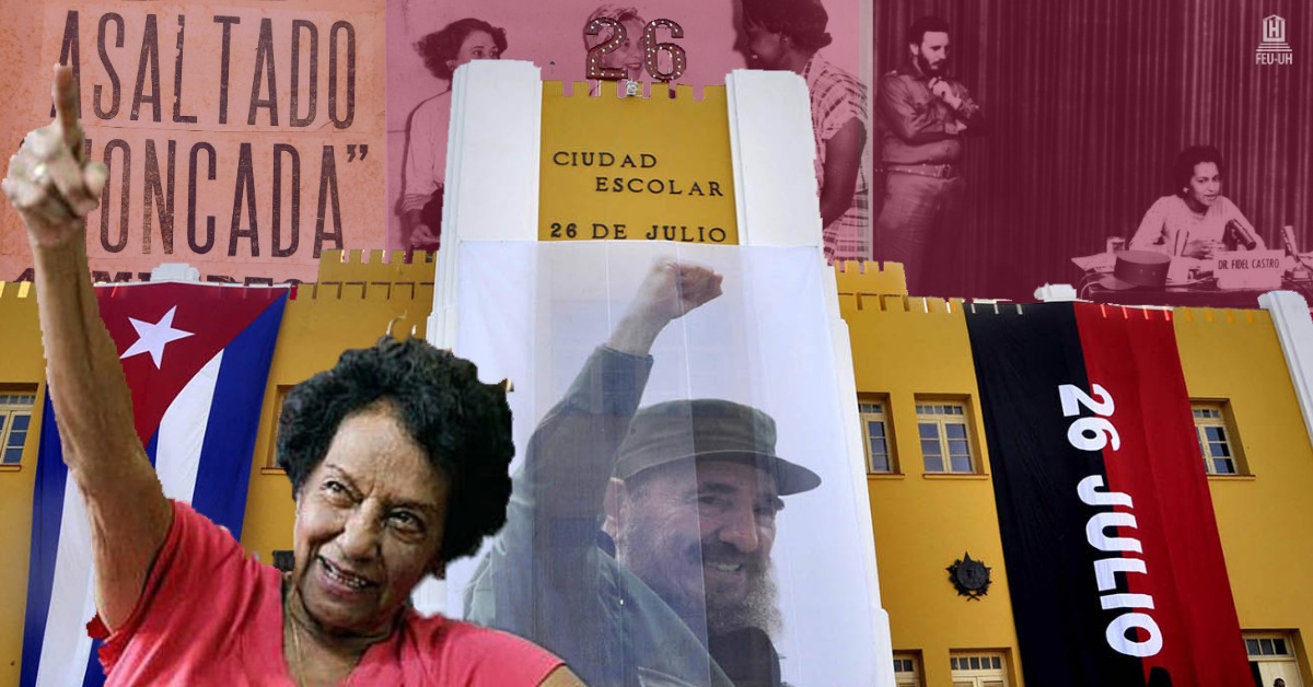 InesMChapman's tweet photo. "Era la mañana de la Santa Ana,
mañana de julio pintada de rosa"..., así comienza el memorable poema del Indio Naborí. Y como él, decimos ...."Es la voz de toda la tierra cubana:
-¡Gloria a la mañana
de la Santa Ana!"
 #70AniversarioDelMoncada 
#ConTodosLaVictoria
#CubaVive https://t.co/6m8jAvW4YH