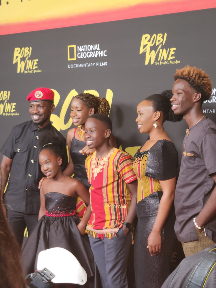 jssemakula's tweet photo. Happening NOW

The long-awaited premiere of the documentary "Bobiwine the people's president", is happening now at the Wallis Annenberg Center for Performing Arts in Beverly Hills.

In attendance is, H.E Robert Kyagulanyi Sentamu, First Lady Barbie, the first family and Comrade Nubian Li.