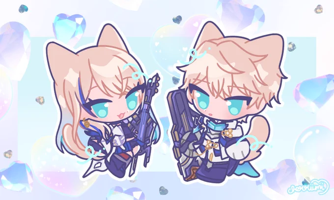 all the cat and bnuuys together #HonkaiStarRail 