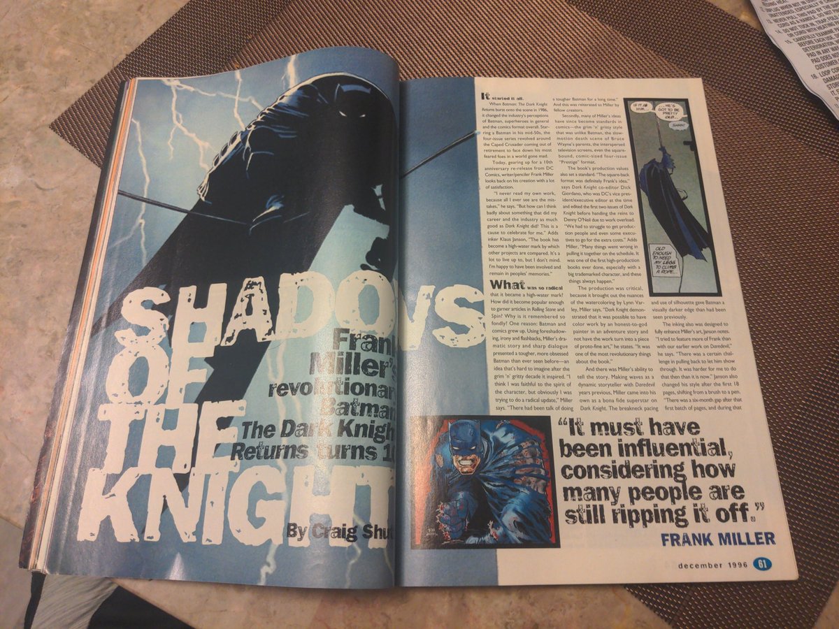 EricWritesWords's tweet image. Wizard Magazine #64 is full of history! Great interview with @ronmarz and @robertliefeld and @FrankMillerInk 

#comicbooks #wizardmagazine