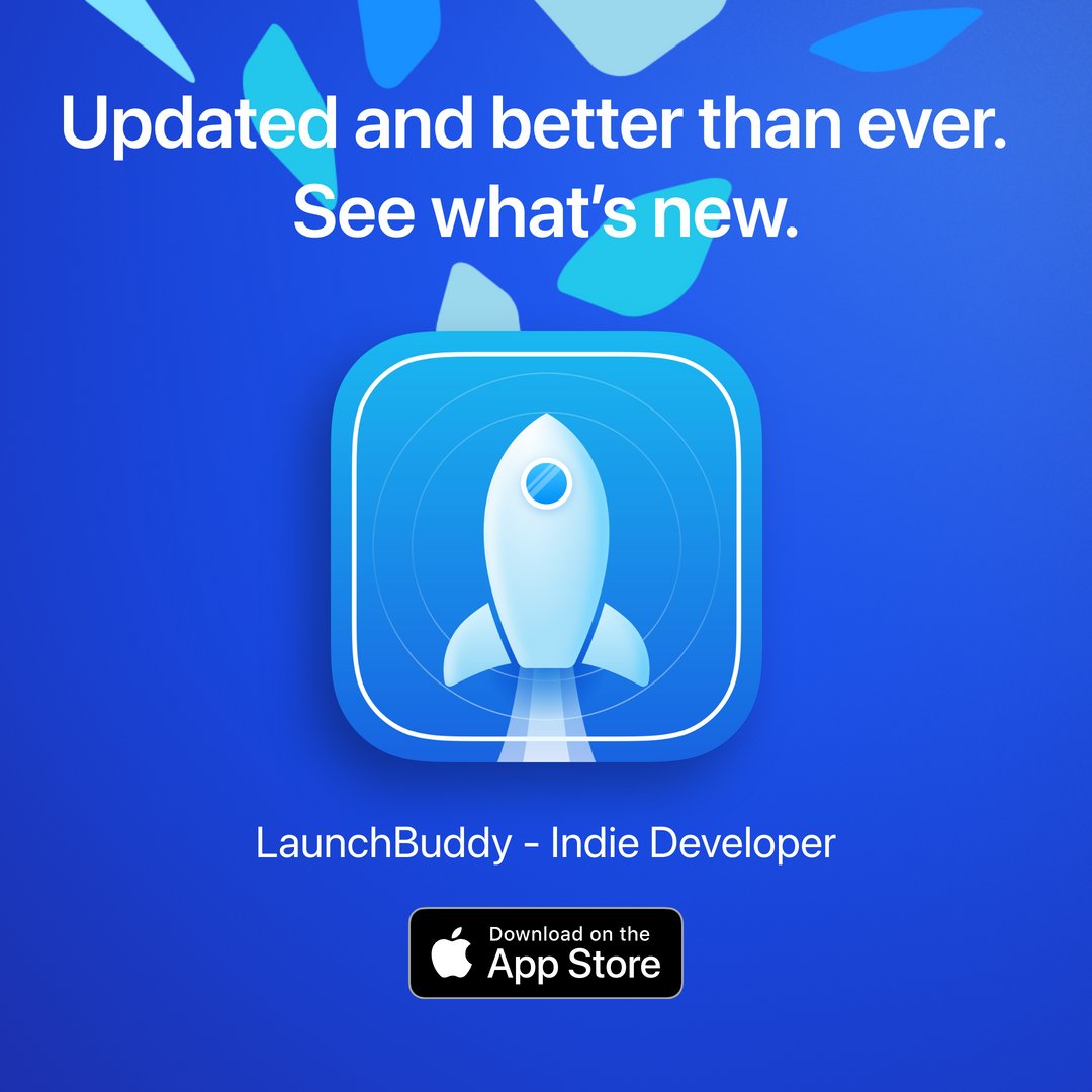 Flo writes Code (@flowritescode) on Twitter photo Working on your apps just got even easier thanks to <a href="/LaunchBuddy_App/">LaunchBuddy: Indie Project Manager</a>!
Get it for free: apple.co/3iFcjjW
Here's what's new:
- Keep a backlog of tasks
- Associate tasks with a release
- Feel right at home with new system UI
- Tons of QoL improvements Working on your apps just got even easier thanks to <a href="/LaunchBuddy_App/">LaunchBuddy: Indie Project Manager</a>!
Get it for free: apple.co/3iFcjjW
Here's what's new:
- Keep a backlog of tasks
- Associate tasks with a release
- Feel right at home with new system UI
- Tons of QoL improvements