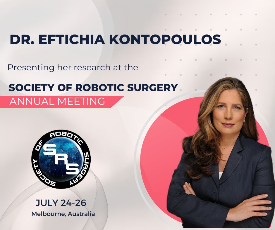 Dr. Kontopoulos presented her research “Repairing The Meningomyelocele With Minimally Invasive Surgery" at the Society of Robotic Surgery's Annual Meeting, happening now✨Learn more about repair of open spina bifida: bit.ly/openspinabifida

#SRS2023 #roboticsurgery