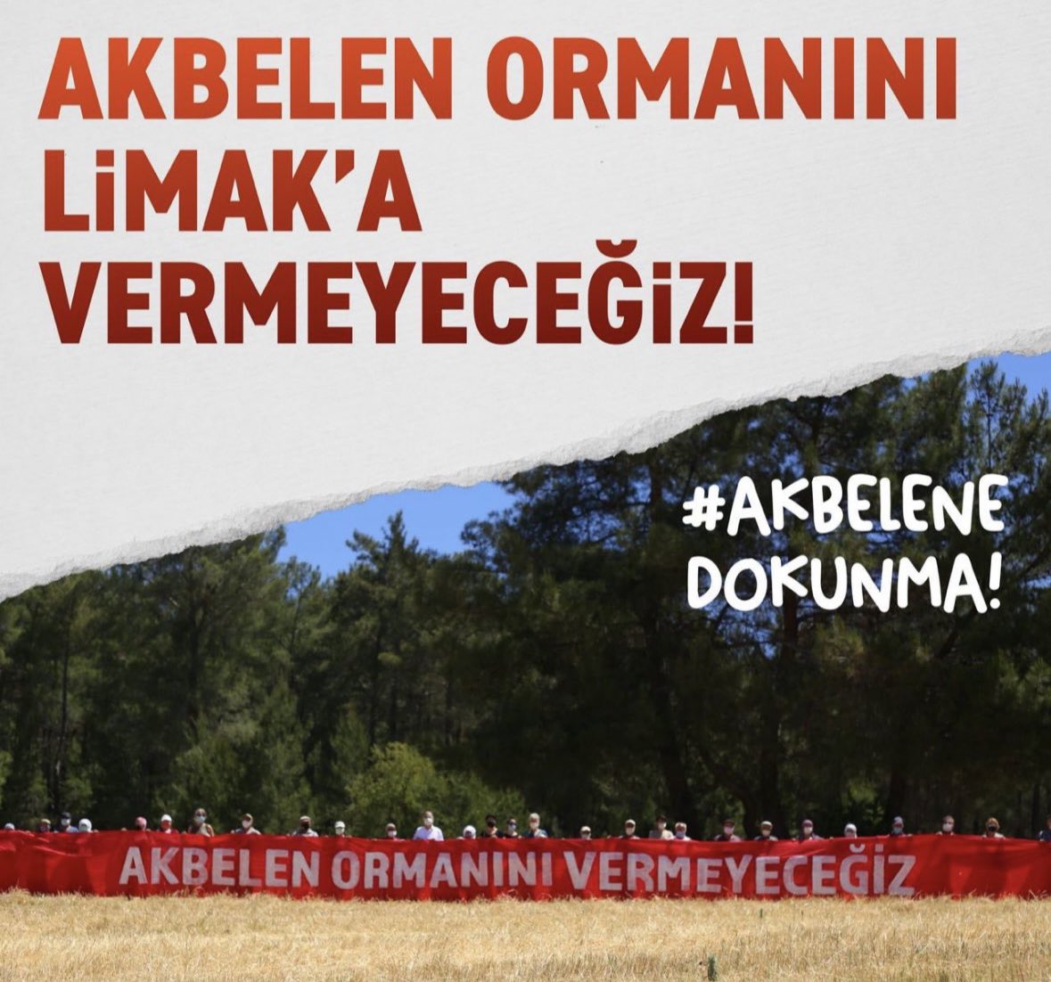 Doğa katliamına hayır!
#AkbeleneDokunma