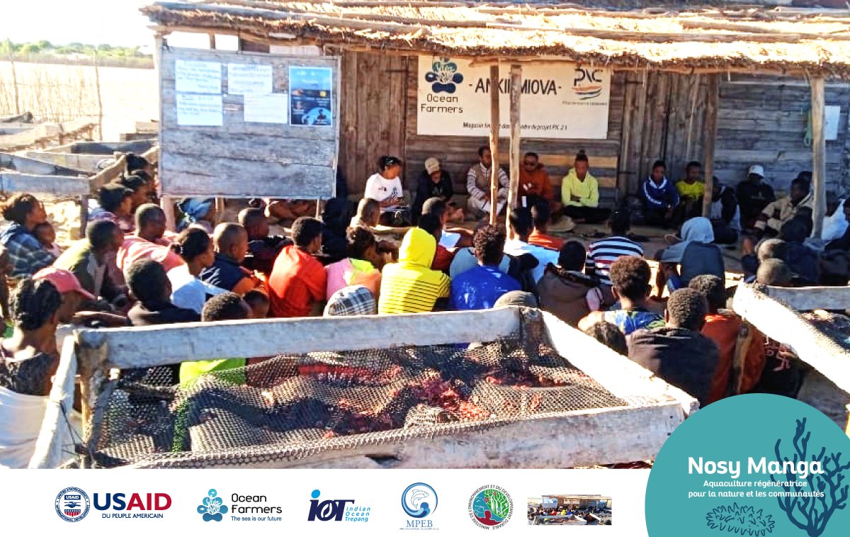 OceanFarmers's tweet photo. Visites techniques sur les sites d’algoculture villageoise d’Anakao, Ankilimiova et Beheloka le 15 et 16 juillet dernier en présence des représentants de la commission PSM.

#nosymanga
#seaweedrevolution #seacucumber
#MPEB #MEDD #MATSF
#iot #oceanfarmers #seaweed #Madagascar https://t.co/an5sF3fhhx
