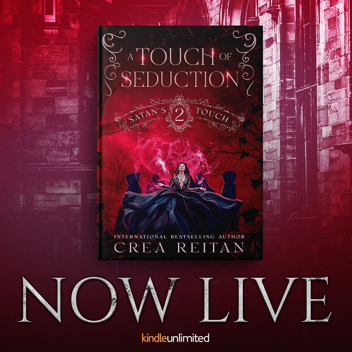 #NewRelease A Touch of Seduction, the next book in Satan's Touch Academy Series by Crea Reitan is LIVE!

#1ClickNow: geni.us/atosevents

#PolyRomance #Witches #SecretSociety @Chaotic_Creativ