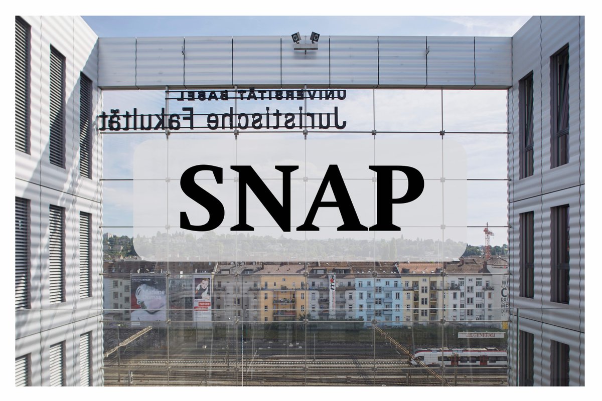 ius_unibasel's tweet photo. Am 22.09.23 findet die 1. Tagung des Schweizerischen Nachwuchsforums Privatrecht (SNAP) statt! Anmeldungen für Fachreferate und Beiträge zu Soft Skills sind bis zum 31.07.23 möglich. Die Teilnahme ist kostenlos. Weitere Infos: https://t.co/VS8VuAj3bc

 #iusbasel #unibasel #SNAP https://t.co/1HaplSvkYC
