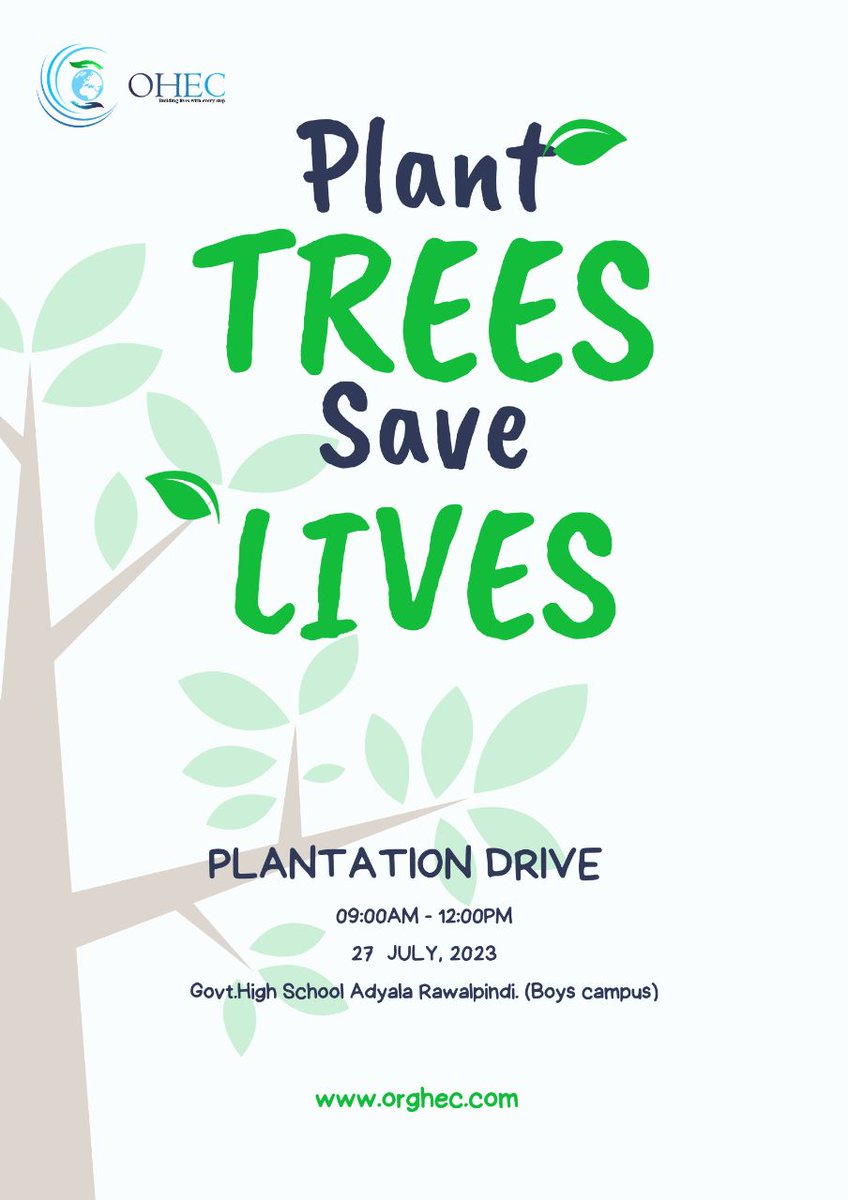 orghec's tweet photo. Plant trees save lives.
#OHEC https://t.co/Tsb98GcOm9