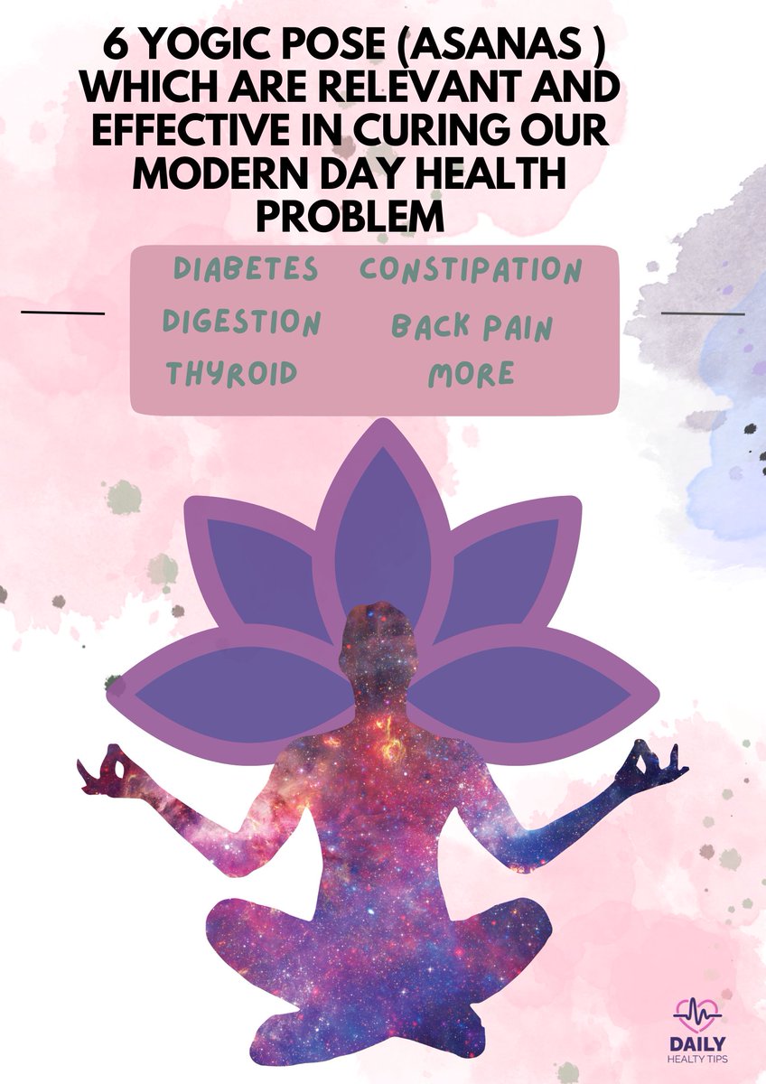In today's thread, I covered six asanas that effectively address modern-day health problems. Even healthy individuals can benefit from practicing these asanas to maintain a healthy lifestyle and so that you stay away from doctors in future .