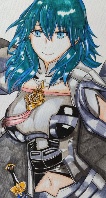 先生の絵です!4周年記念に何か描けて嬉しいです!このゲームは私にとってとても大切なものです!このゲームのおかげで、たくさんの素晴らしい人たちとつながることができました!ありがとうファイアーエムブレム 🥹💕💕💕✨ 