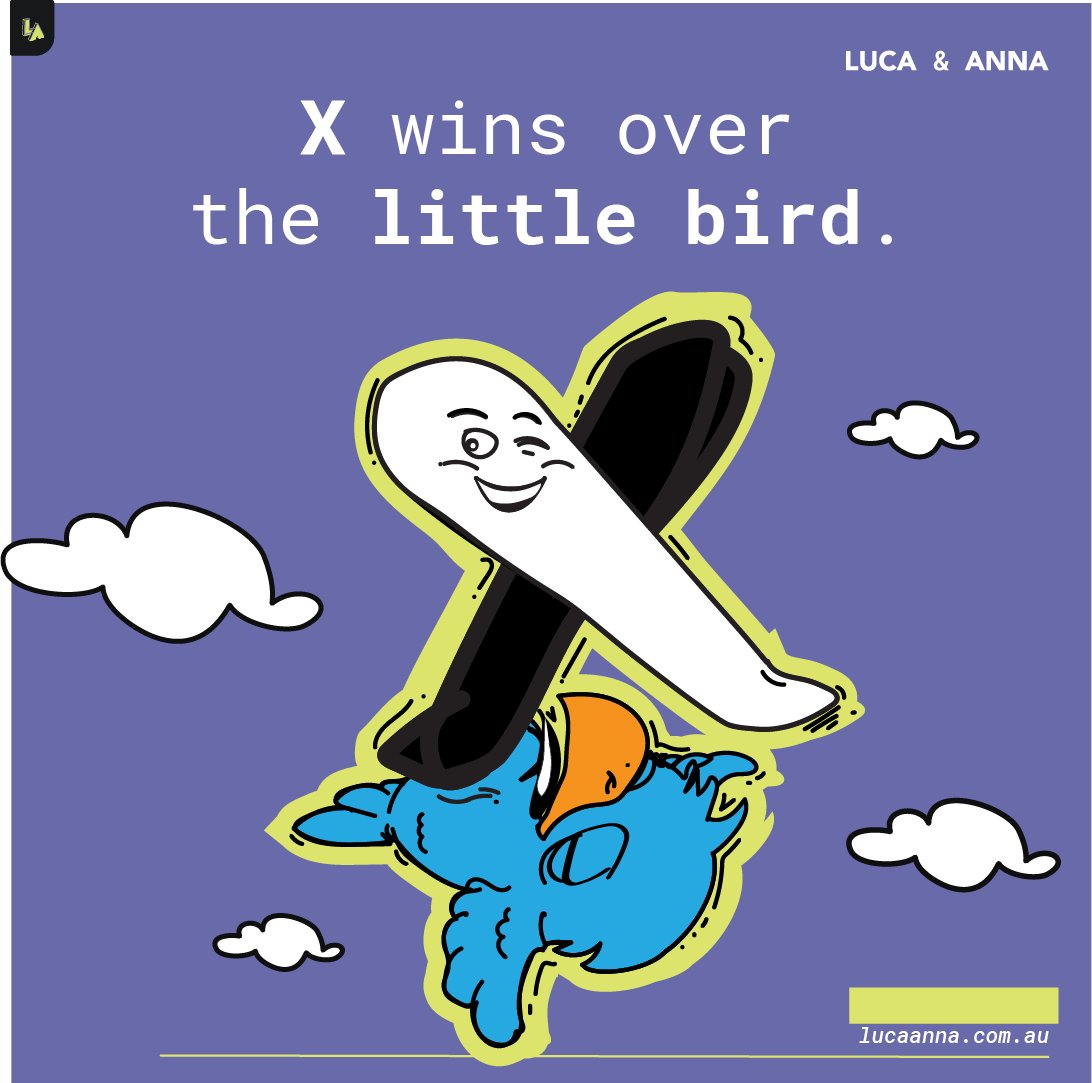 LUCAANNAStudio's tweet photo. From the Blue Bird to X!
Elon Musk has recently taken a daring step by rebranding the popular social media platform Twitter into the enigmatic platform X.
What are your thoughts on this ambitious transformation? Share your opinions below.
#TwitterLogo #TwitterX #TwitterXLOGO https://t.co/XuZKnS4oWx