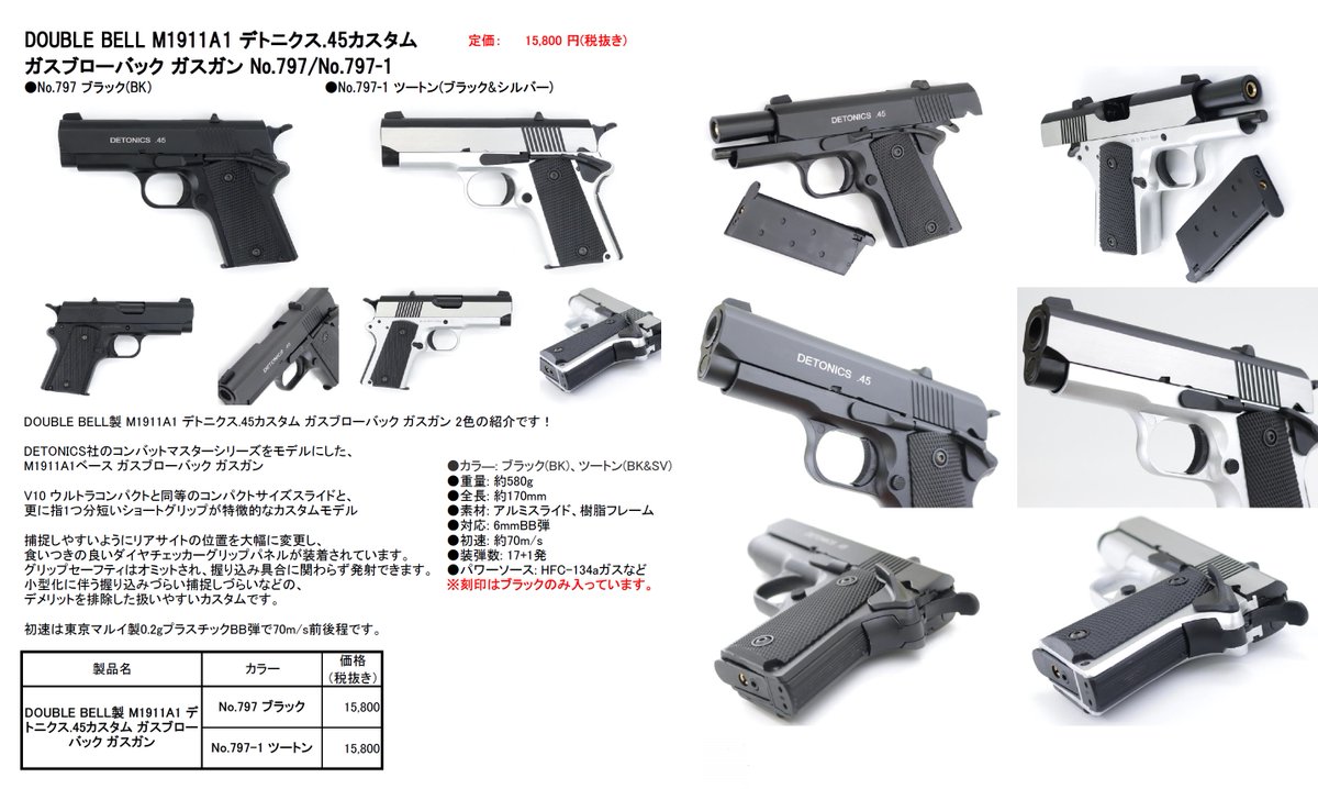 fujicompany_gun's tweet photo. DBのデトニクス! https://t.co/cukXmK28uT #DOUBLELL #デトニクス #ガスガン https://t.co/FbqjLQ7KGH