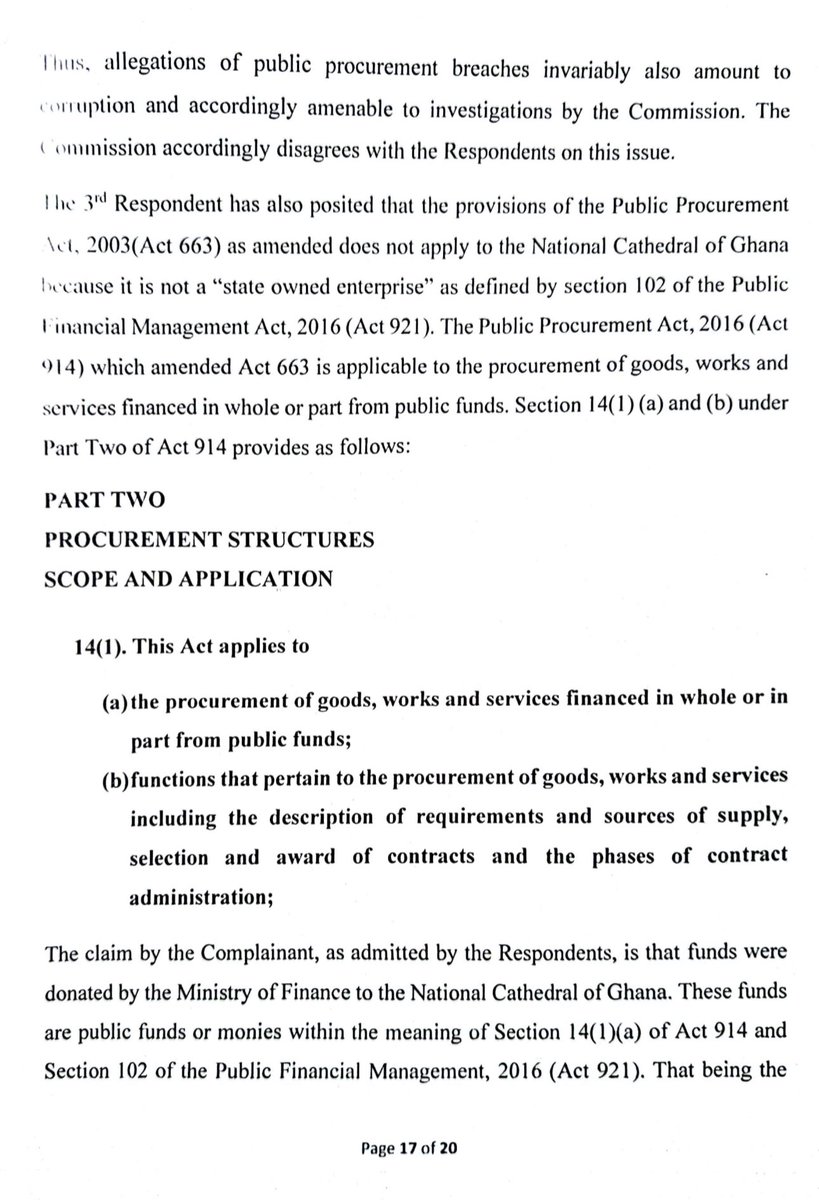 S_OkudzetoAblak's tweet photo. Another significant victory in our mission to demand justice &amp; accountability following the torrent of “National” Cathedral Scandals.

CHRAJ has overruled the preliminary objections by the Finance Minister, Cathedral Board of Trustees &amp; Rev. Victor Kusi Boateng/Kwabena Adu Gyamfi https://t.co/fmoSMn6ND3