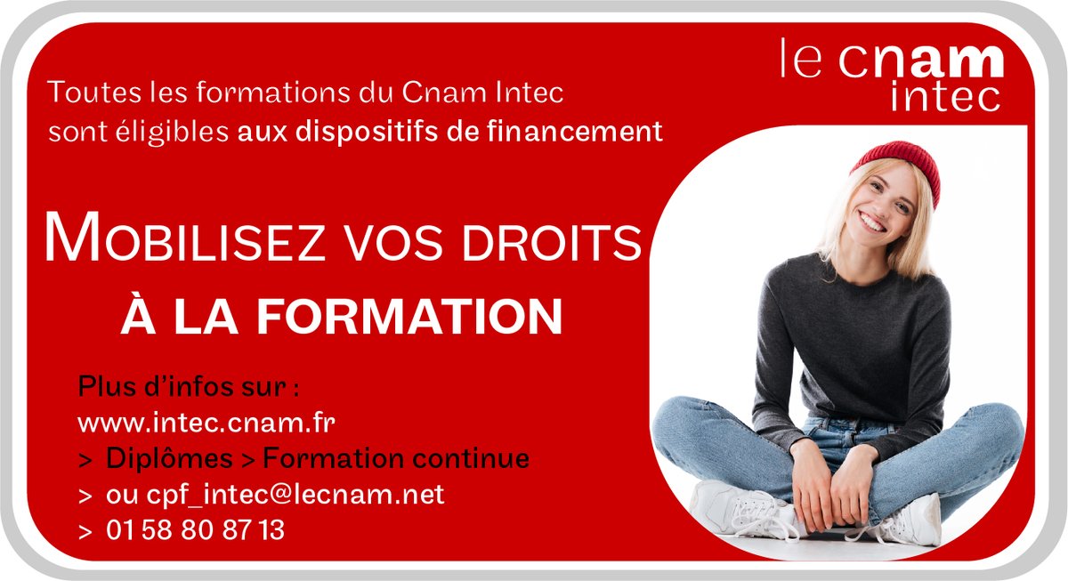 CnamIntec's tweet photo. 🚀Envie de se former dans les métiers du #chiffre?
Au Cnam Intec, vous avez la possibilité de #financer votre formation. 
Toutes nos formations, #DGC #DSCG #licenceCCA #masterCCA sont éligibles aux dispositifs de #financement
Plus d'infos par ici : https://t.co/l7Pwh2L1oA https://t.co/QKFDYdXBlj