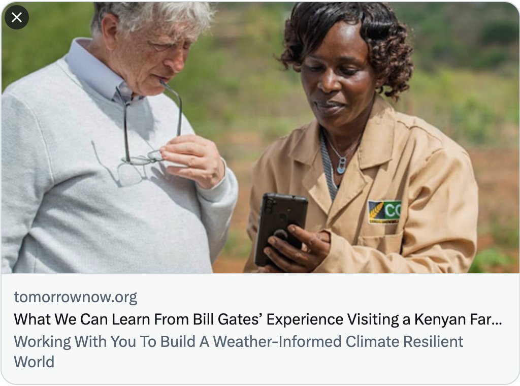 While climate change has a medium &amp; long term impact on life on earth, weather affects daily decision making.
This is why access to next gen weather solutions is going to be a game changer for critical sectors like  food security #WhyWeatherMatters #ACS23
tomorrownow.org/blog/what-we-c…