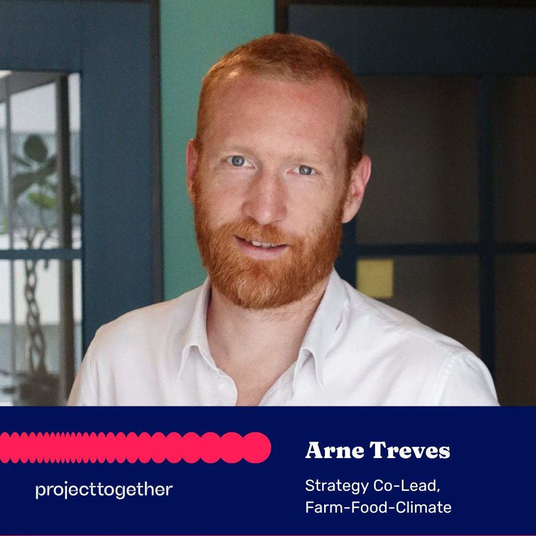 🎊 #TeamTogether. Dürfen wir vorstellen: Arne Treves. Als Strategy Co-Lead bei unserer Mission #FarmFoodClimate unterstützt er uns dabei, gesellschaftliche Transformation voranzutreiben.
Mehr zu der Rolle von Arne lest Ihr in unserem Interview: projecttogether.org/unser-team-im-…