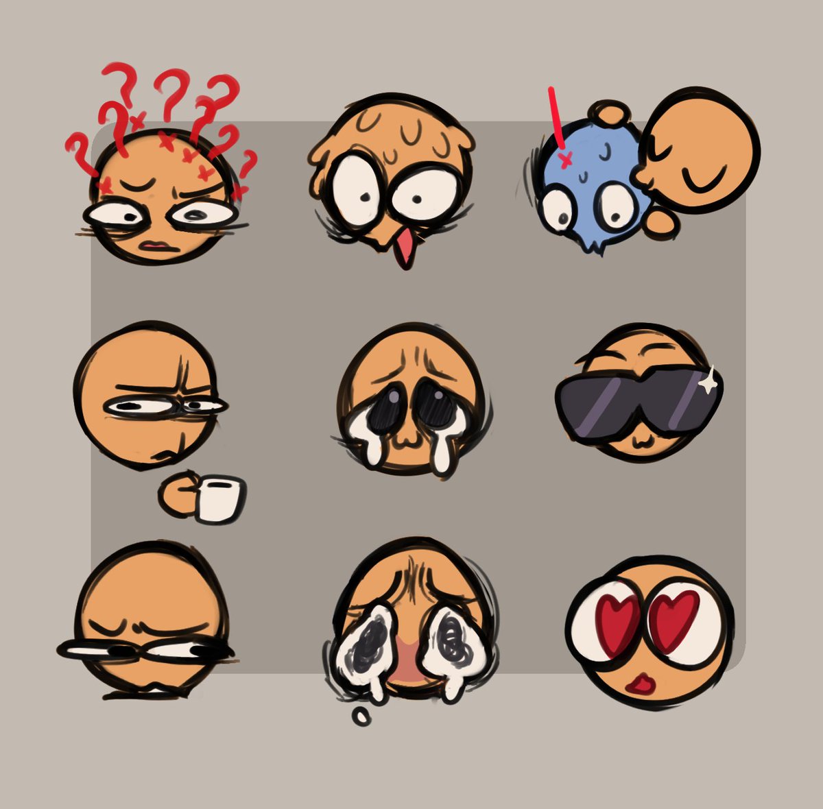 More free emojis! Link in comments

These were just quick and for fun so theyre a bit rough