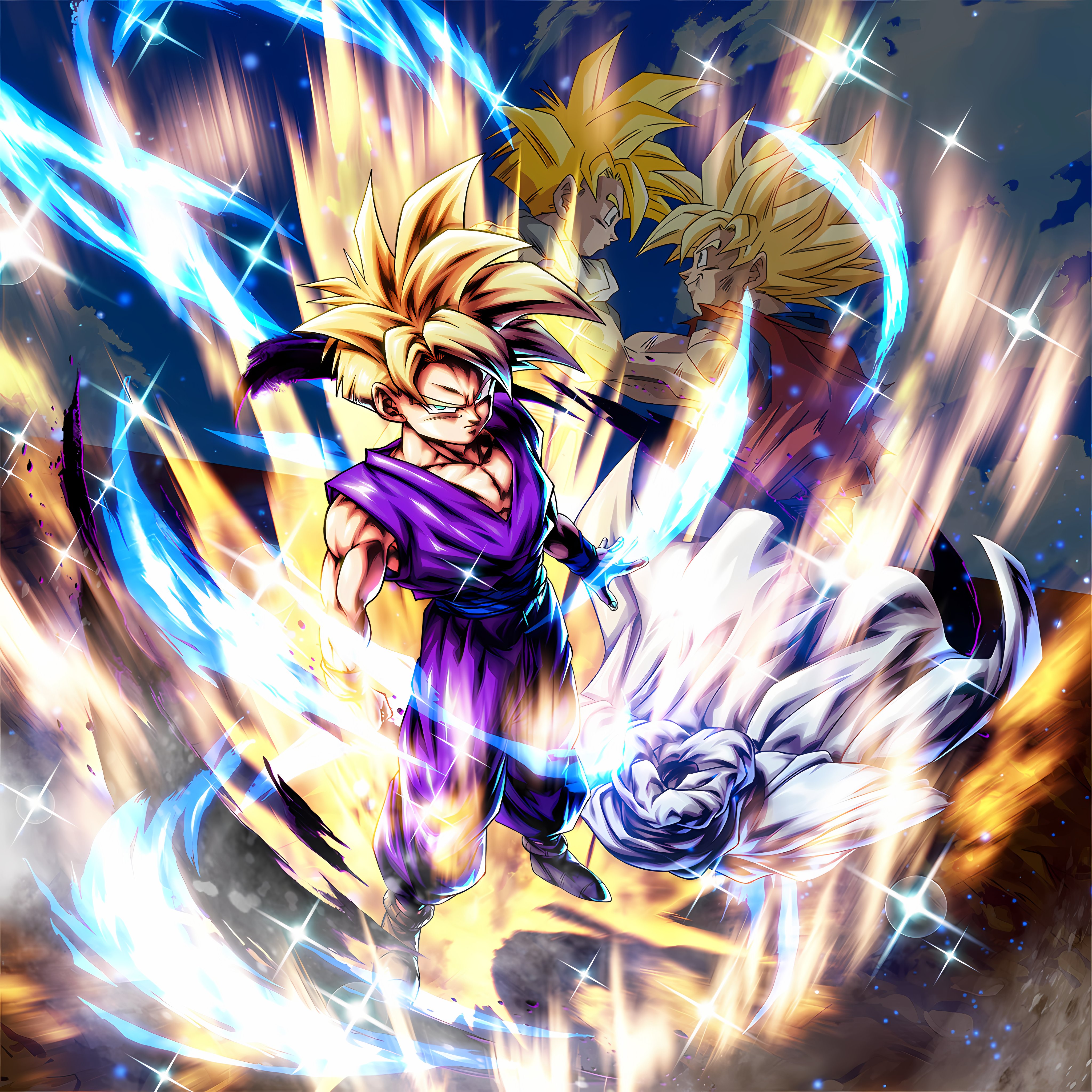 Gohan Super Saiyan 2 HD Mobile Wallpaper.