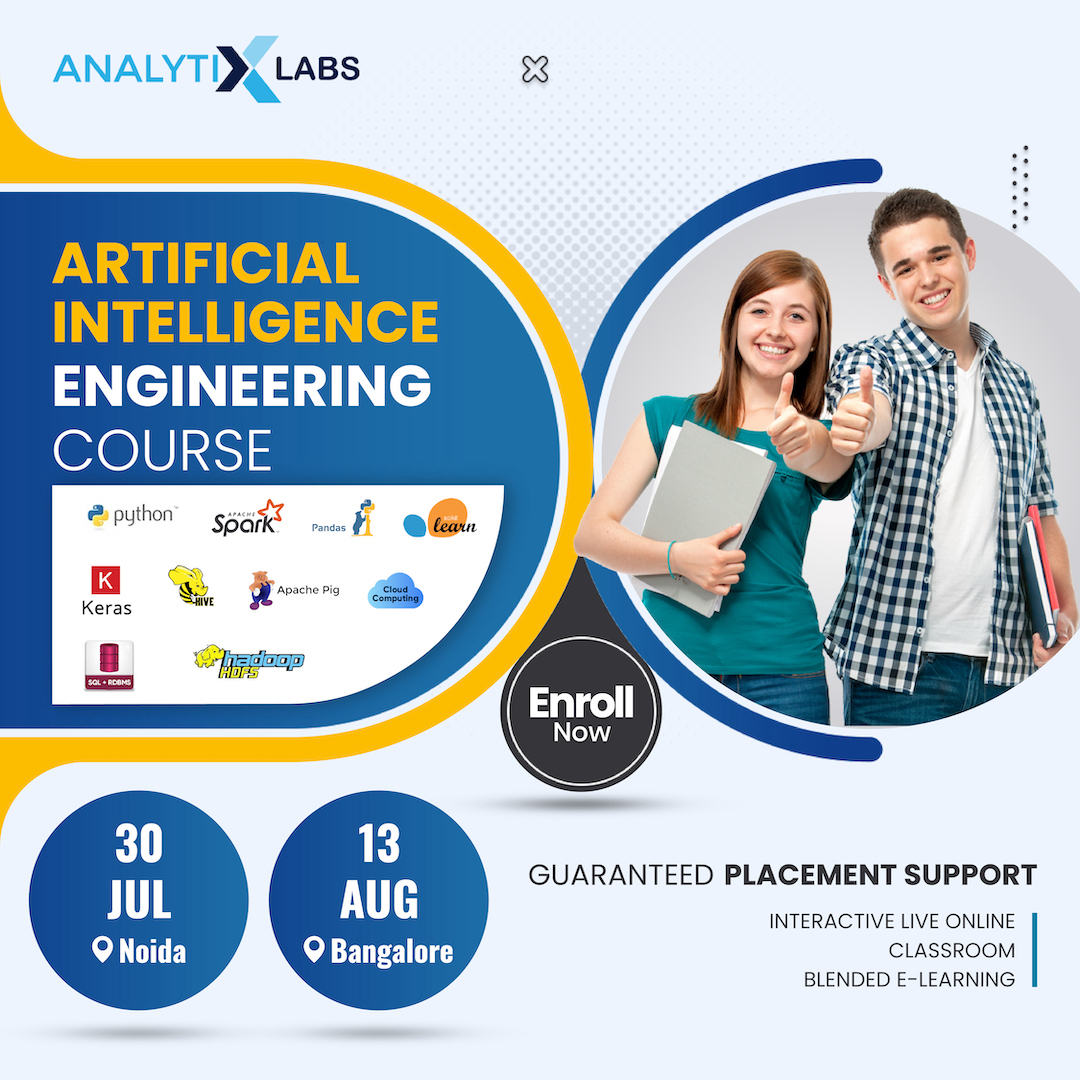 AnalytixLabs's tweet image. Final countdown! 📷 Reserve your spot today!
#artificialintelligence #aicertification #ailearning #appliedai #appliedaicourse #aicourseforbeginners #aicoursegurgaon #aiinstitutes #aiengineeringcourses #onlineaicourses #aitranings #appliedaifees #aiandmlcourses #aicoursesindia