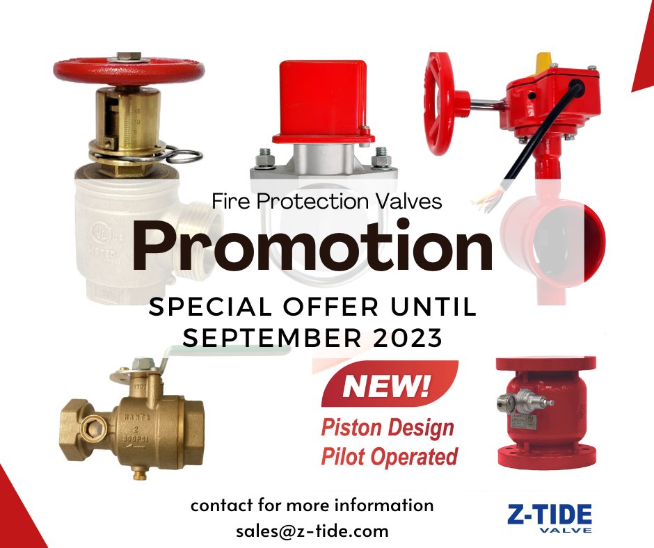 ZTIDEVALVE's tweet image. Promotion on Zone Control Valve.
Contact us for any fire protection valve itemsm
you might find it more economic friendly!

#fire_protection_valve #valves #Zone_control_valve #pressure_reducing_valve