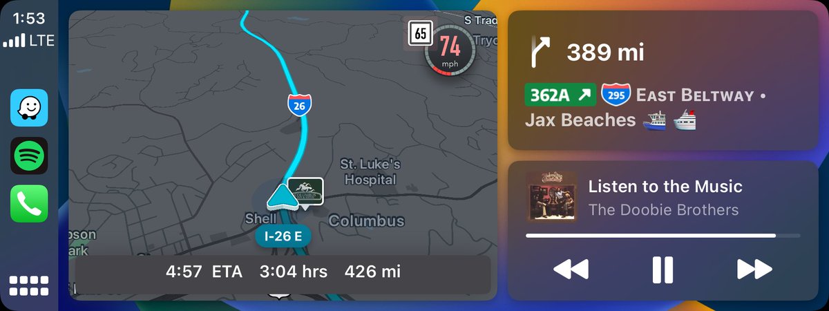 runsforbrunch's tweet photo. hey @waze i’ve gotten a couple speeding tickets before, but i don’t think my @Hyundai can make this happen… https://t.co/DRpW3br9kr