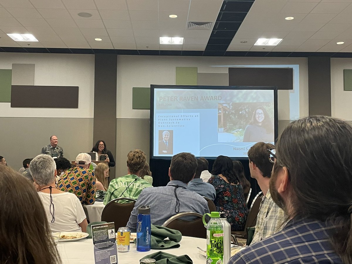 Congratulations to <a href="/naomibot/">Naomi Fraga @naomibot.bsky.social</a> for winning the <a href="/AmSocPlantTaxon/">American Society of Plant Taxonomists</a> Peter Raven Award! You are so incredibly deserving! #Botany2023