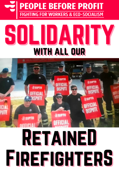 Retained #Firefighters across #Ireland are #striking now. 

Government bleeding the service. Needs real attention. Government-managed #Retention and #Recruitment crisis. Government not serious. Strikers are.

We are with the workers. 
#WorkersCantWait #STRIKES