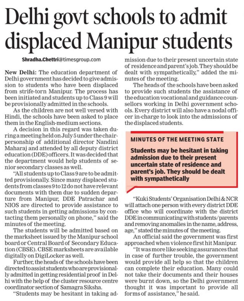 AtishiAAP's tweet photo. While the PM and Central Govt refuse to speak or act, we let our actions do the talking.

The @ArvindKejriwal Govt stands with those affected by the violence in Manipur. We will support them in every possible way we can. https://t.co/nV9FOr8y8C