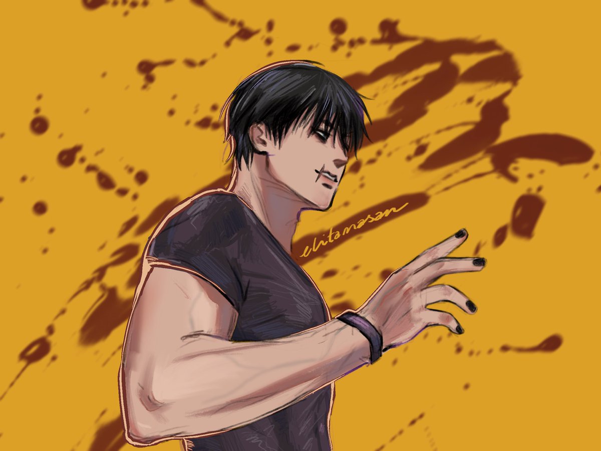 elitamasan's tweet photo. Toji from Jujutsu Kaisen #tojifushiguro #JujutsuKaisen #jjk #art #fanart #toji https://t.co/54McQchM9D