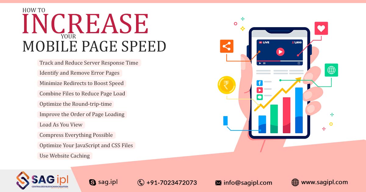 In order to increase #MobilePageSpeed, consider these top tips.

Read More: bit.ly/3zA2ufF
-
-
-
#WebsiteOptimization #MobilePerformance #WebDevelopment #UserExperience #WebsiteSpeed #MobileSEO #MobileOptimization #WebDesign #SAGIPL #MobileFriendly #MobileDevelopment