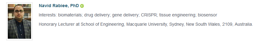 With great honor, I would like to welcome dear Dr. Navid Rabiee to join Exploration of Digital Health Technologies (EDHT)! 
More information can be found at:explorationpub.com/Journals/edht/…