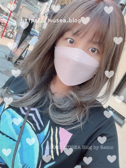 rock_miu's tweet photo. 美容院帰り✂️
今回のヘアカラーもアッシュ🩵🦈🩵
サメや海が好きだからついつい水色アッシュを選びがち🦈
トーン12だからすぐ色落ちしそうだけど 笑
いつもかわいいスタイルをつくってくれる美容師さんに感謝😄
TシャツはShark Trustで買ったよ🦈
#サメ #sharktrust https://t.co/pt5jvZCFxe