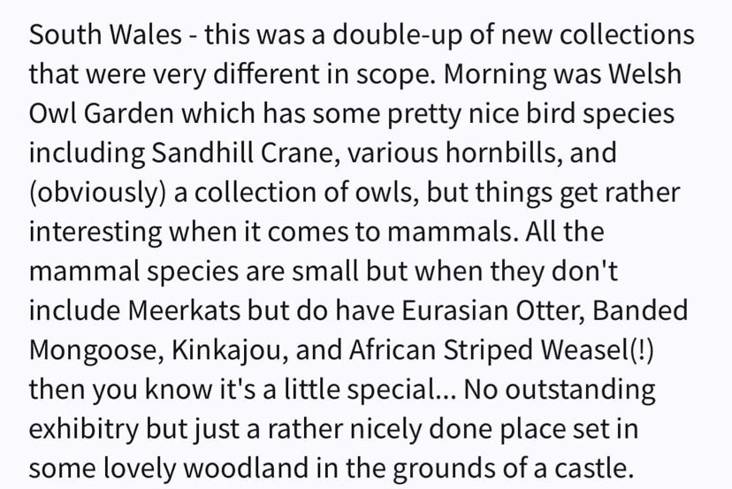 We love getting reviews like this! We work hard to show species not often seen around the UK, and all of our enclosures are made by hand by our amazing keeping team to match the naturalistic feel of <a href="/ThePictonCastle/">Picton Castle</a> gardens