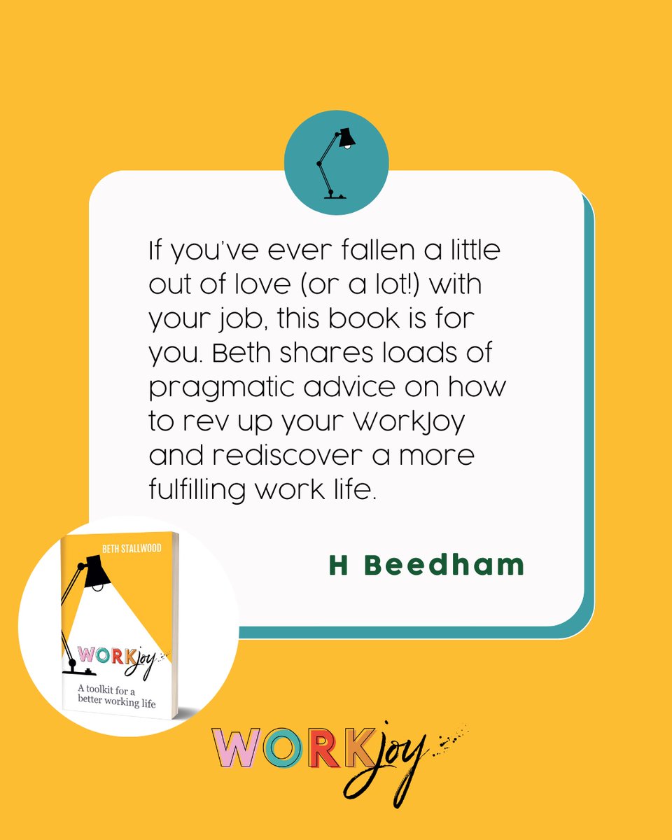 If you're in need of some WorkJoy, grab your copy of 'WorkJoy: a toolkit for a better working life' now!⁠
⁠
Tag a friend who you think needs some WorkJoy in their life!

#happiness #lifestyle #inspiration #friends #motivation #success #goals #smile #amazonfinds #createworkjoy