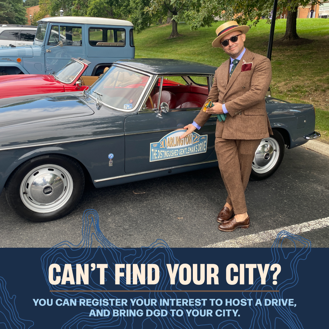 Official_DGD's tweet photo. Bring The Distinguished Gentleman’s Drive to your city and drive dapper with classic car enthusiasts on Sunday September 24th!
Simply head to https://t.co/7JJ9TiPoXJ and complete the form to register your interest.
#GentlemansDrive #DriveDapper #DGD2023 #MensHealth https://t.co/0csbn3MRzN
