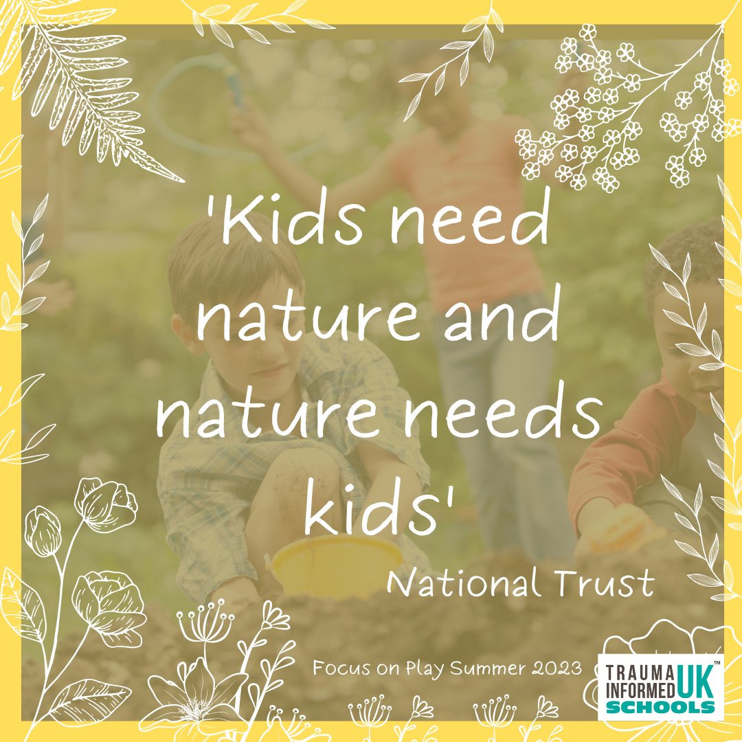 'Research tells us that experiences of connecting with nature boost children’s physical, social and mental development.'

Have a look at the National Trust's 50 Things to Do Before You're 11 and 3/4..... ow.ly/KkyM50P3G52

#NationalTrust
#Biophilia
#TraumaInformed