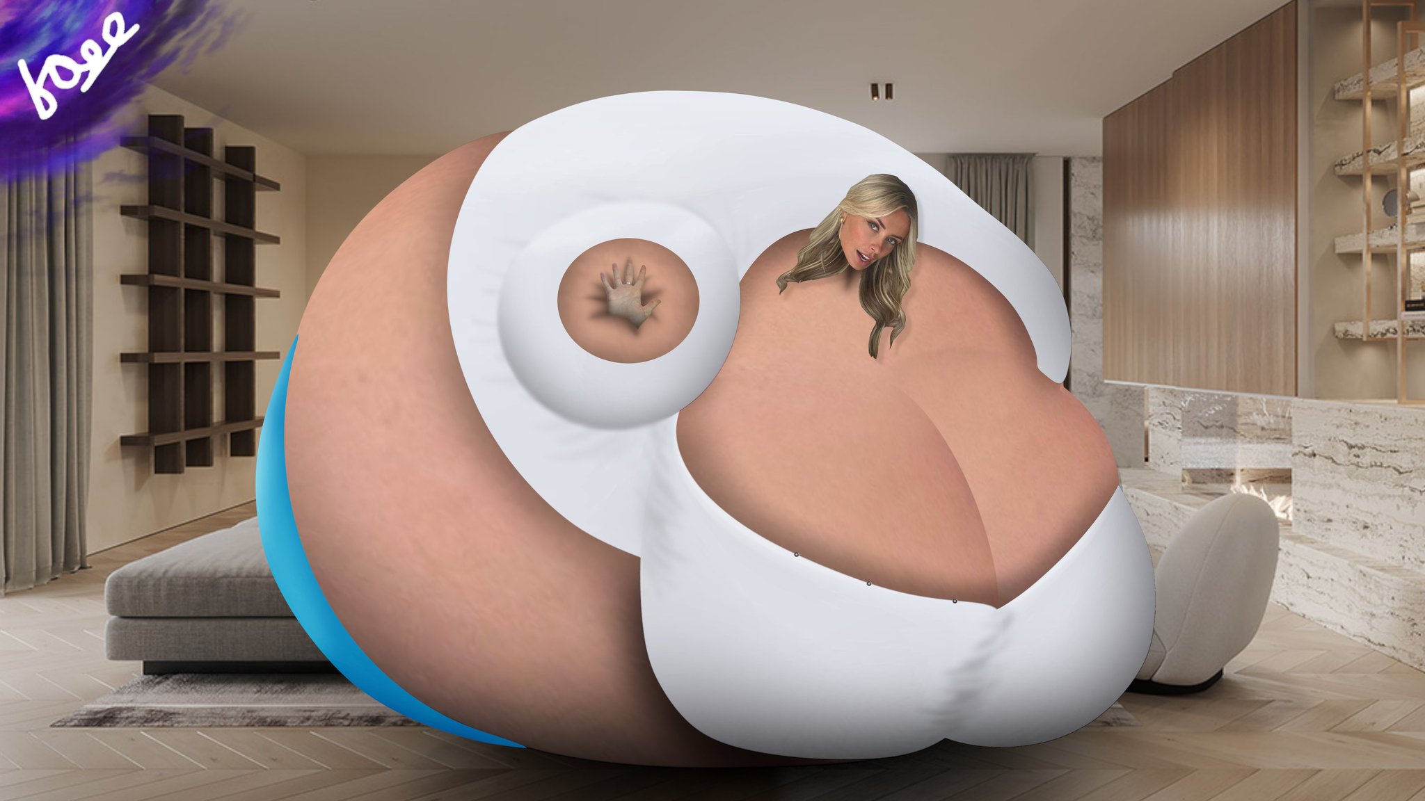 KageKira101 (Comms OPEN!) on X: Just as long as she has a juicer nearby,  nothing wrong with being immobile from time to time... she does have a  juicer near, right? (The girl in the image is Corinna Kopf) (Patreon  Requested) #bodyinflation ...