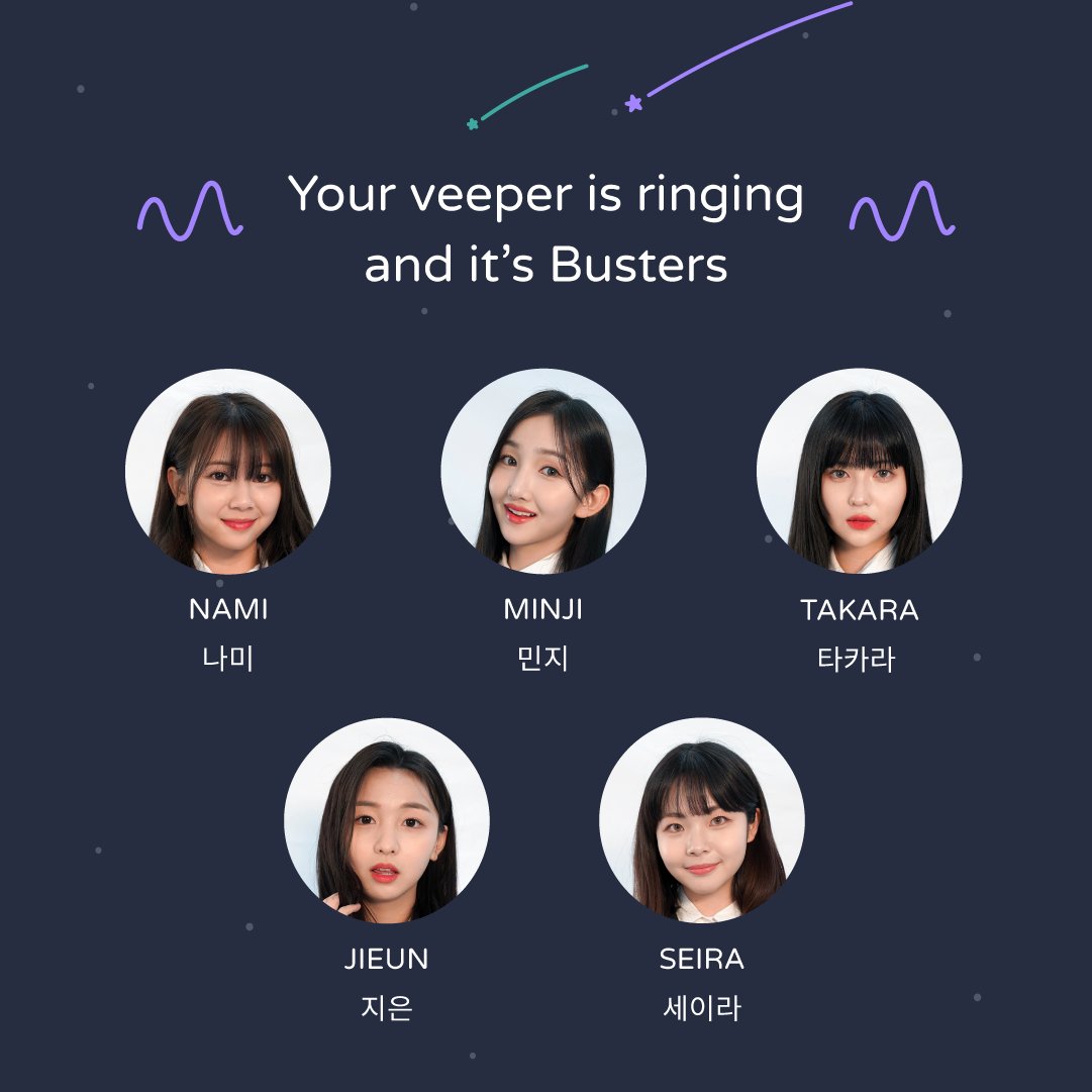 veeper_official's tweet photo. Your #veeper is ringing and itโs #Busters (@Busters_idol)! ๐คฉ
Explore the daily lives of Busters on veeper.
Go to https://t.co/weaNW0DBII or search โveeperโ on the App Store or Google Play to download the app!
#b #bustersveeper #nami #minji #takara #jieun #seira https://t.co/bQgEAHFJlY