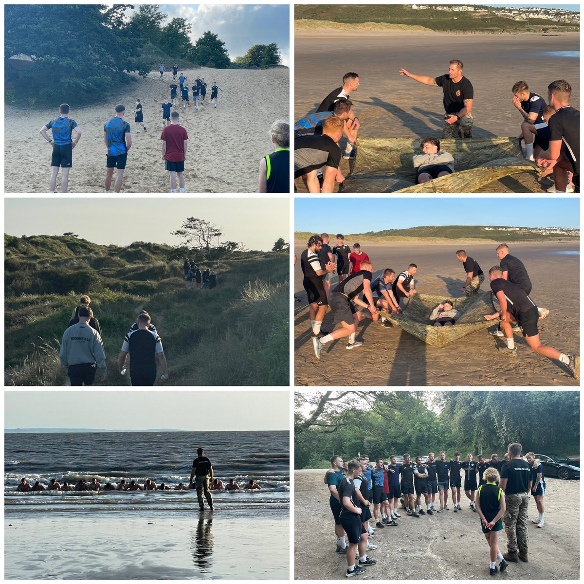 RiscaUtd's tweet photo. What a fantastic evening for pre season training last night @DanCope25 really put the lads through their paces.. #welshguards #merthyrmawr #preseasonfitness https://t.co/n8KFHjAJOX