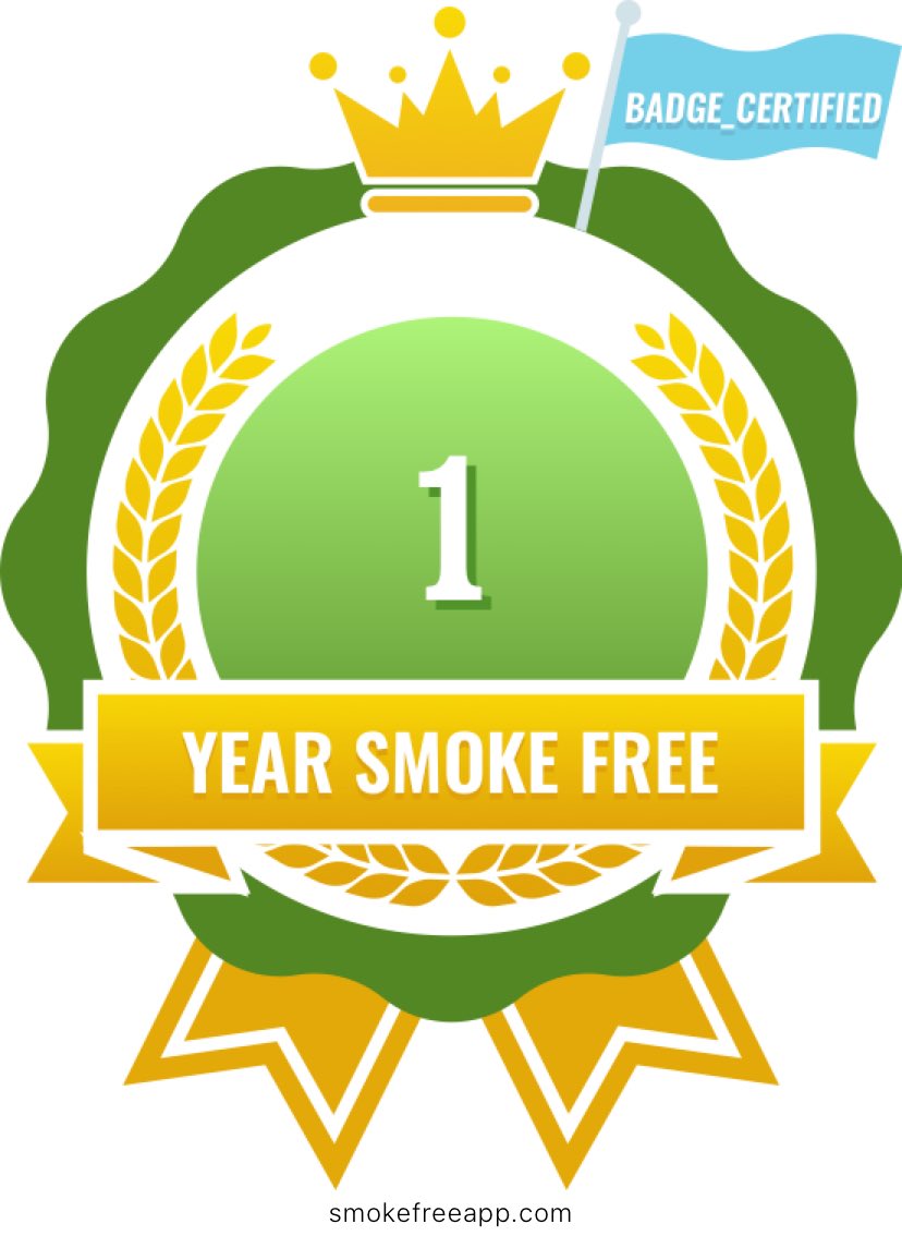 soapreporter's tweet photo. I DID IT!!!! Not a single puff of a cigarette in the last 365 days nor any days going forward! I don't give myself credit for a lot, but I'm incredibly proud of this achievement!! #NotAnotherPuff #SmokeFree #ExSmoker https://t.co/SW8qafKNzT