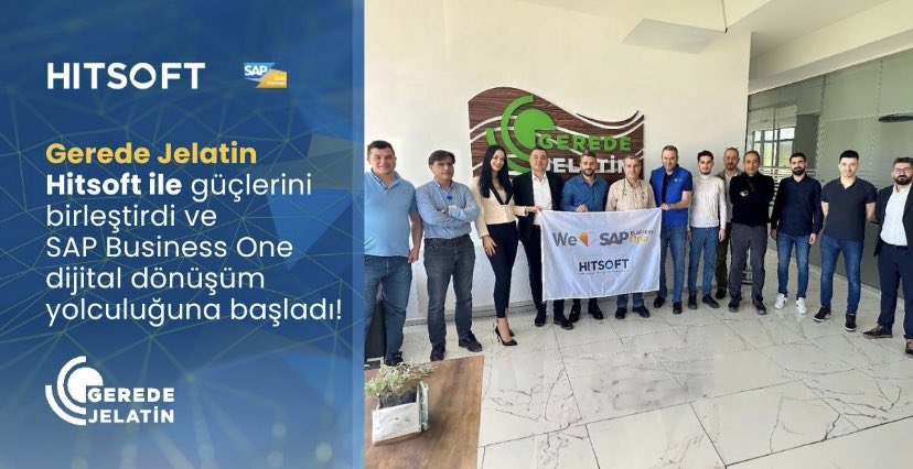 Hitsoft's tweet photo. 🌐 Another exciting project underway! 🚀
We've started the SAP Business One project at Gerede Jelatin, the largest producer of edible bovine gelatin in Europe and Turkey!
#Hitsoft #SAPBusinessOne #ERP #SAPERP #SAPPartner #SAPB1 #DijitalDönüşüm #digitaltransformation https://t.co/EPwbX0YUSo