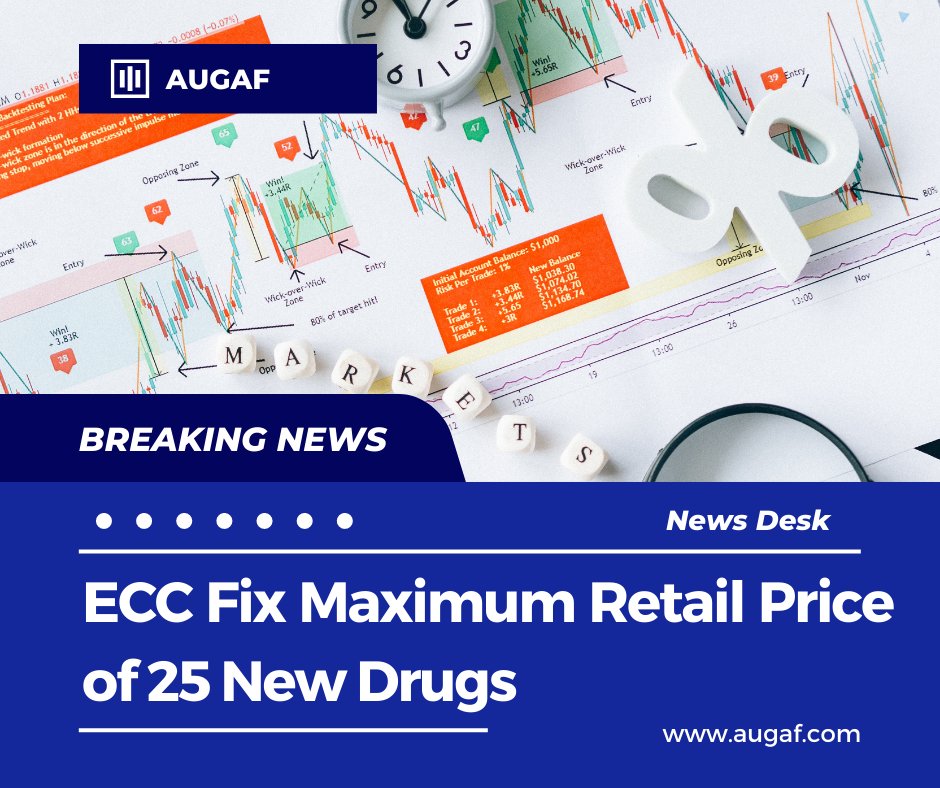 theaugaf's tweet photo. The Economic Coordination Committee (ECC) on Monday approved the fixation of Maximum Retail Prices (MPRs) of Twenty-Five (25) new drugs.

https://t.co/jVzd3w43VE https://t.co/UZGDNDG61e