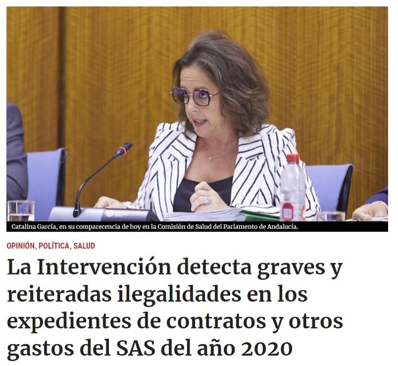 <a href="/LinaGarcia_AND/">Catalina García</a> sigue sin dimitir por esto, mientras tanto miles de personas esperan los diferentes cortes de meritos para poder trabajar, para colmo los sindicatos mayoritarios van con ellos de la mano. #cortesactualizadoSAS
#lasanidadnoesunnegocio #masbatasymenoscorbatas