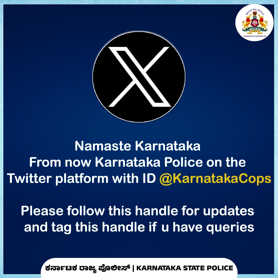 prameshjain12's tweet image. Follow @KarnatakaCops official twitter handle to address your grievances &amp;amp; receive updates newly platform introduced by Karnataka State Police those who are in need of help or any distress or in any emergency tag them @DrParameshwara @KarnatakaCops #Karnatakacops #Twitterhandle